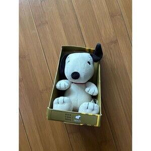 bon ton toys Plush Snoopy Mini Corduroy Cream in giftbox 7